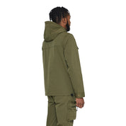 Smoke Rise Windbreaker Utility Jacket - Olive