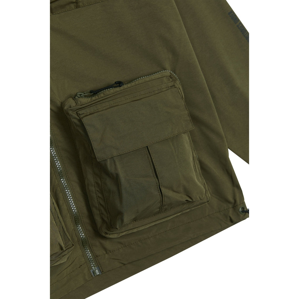 Smoke Rise Windbreaker Utility Jacket - Olive