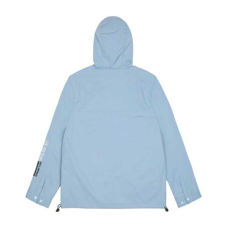 Smoke Rise Windbreaker Utility Jacket - Pale Blue