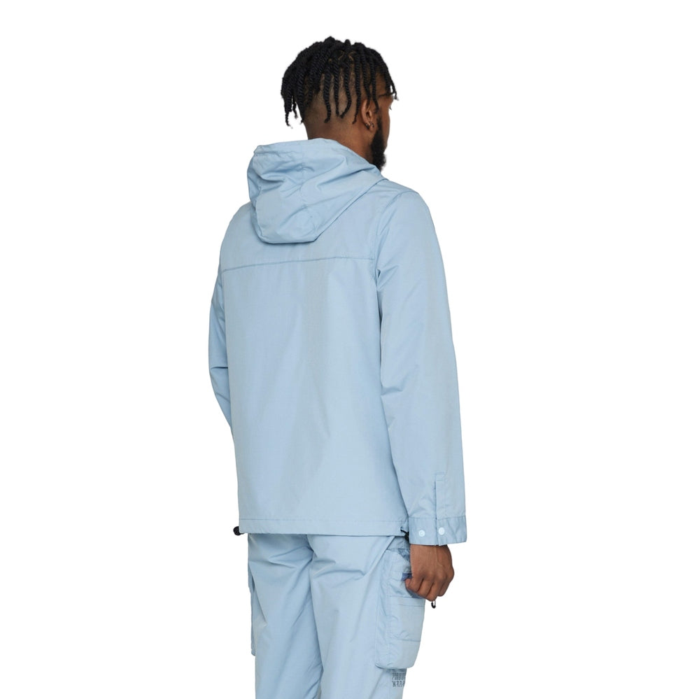 Smoke Rise Windbreaker Utility Jacket - Pale Blue