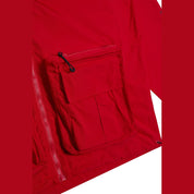 Smoke Rise Windbreaker Utility Jacket - Red