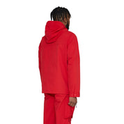 Smoke Rise Windbreaker Utility Jacket - Red