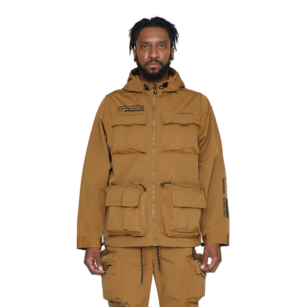 Smoke Rise Windbreaker Utility Jacket - Timber