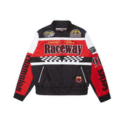 Smoke Rise Windbreaker Racing Jacket - Black