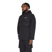 Smoke Rise Windbreaker Utility Jacket - Black