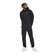 Smoke Rise Windbreaker Utility Jacket - Black