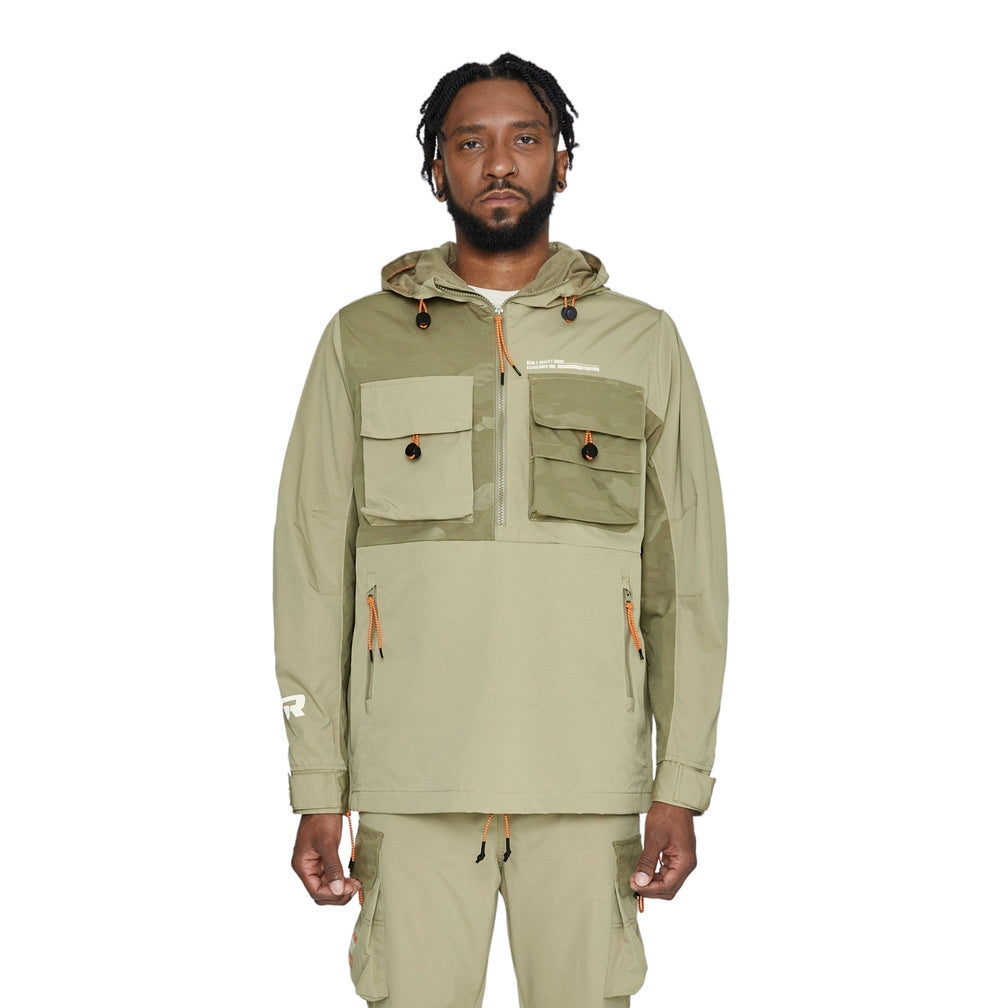 Smoke Rise Windbreaker Utility Jacket - Earth