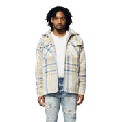 Smoke Rise Plaid Flannel Shacket - Biscotti