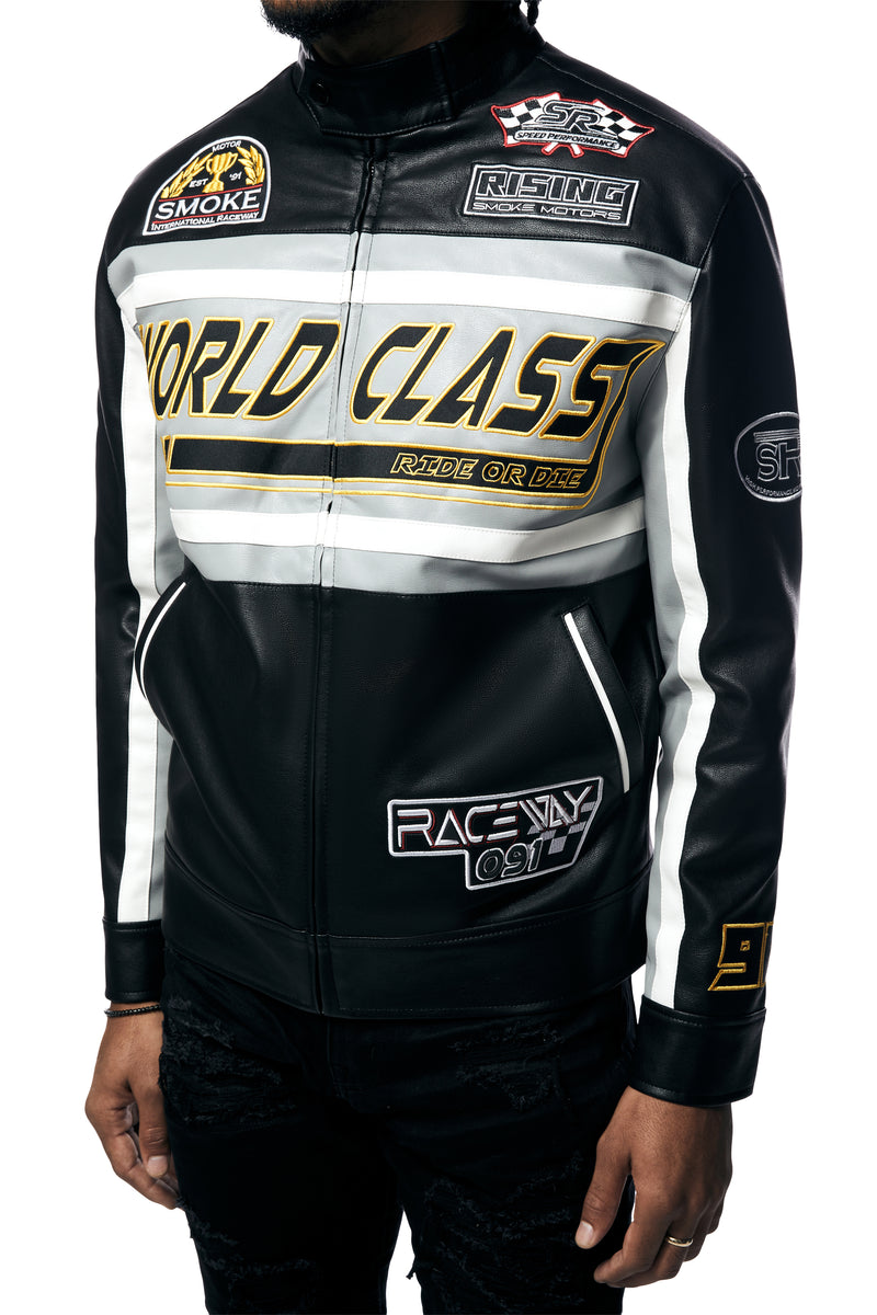 Varsity Jackets Leather Sleeves  Racing Team Varsity Jacket - Jacket High  Clothing - Aliexpress