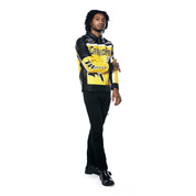 Smoke Rise Vegan Leather Racing Jacket - Black