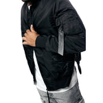 Windbreaker MA1 Bomber Jacket - Black
