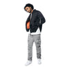 Windbreaker MA1 Bomber Jacket - Black