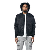 Smoke Rise MA1 Bomber Jacket - Black