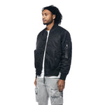 Windbreaker MA1 Bomber Jacket - Black