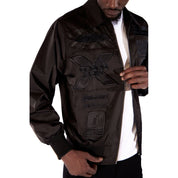 Smoke Rise Windbreaker Racing Jacket - Black