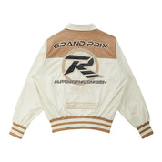 Smoke Rise Windbreaker Racing Jacket - Chalk