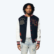 Tokyo Varsity Jacket - Navy