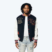 Tokyo Varsity Jacket - Navy