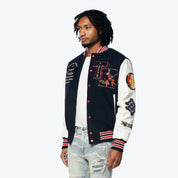 Tokyo Varsity Jacket - Navy