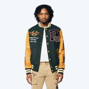 Teddy Varsity Jacket - Green