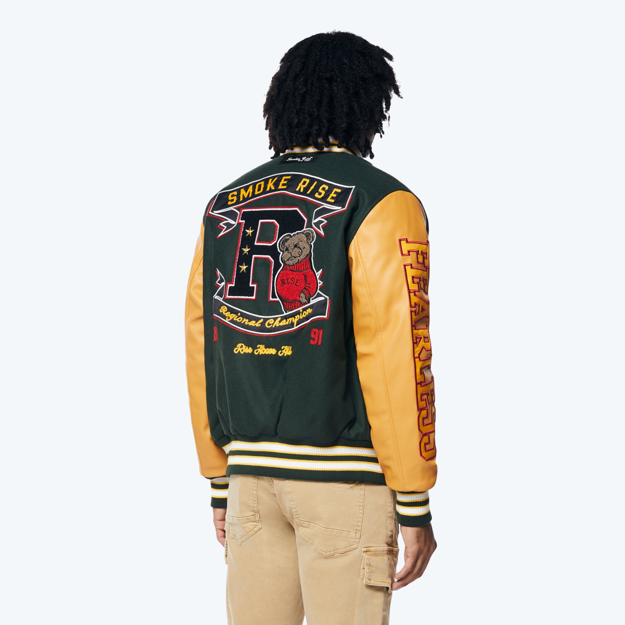 Teddy Varsity Jacket - Green