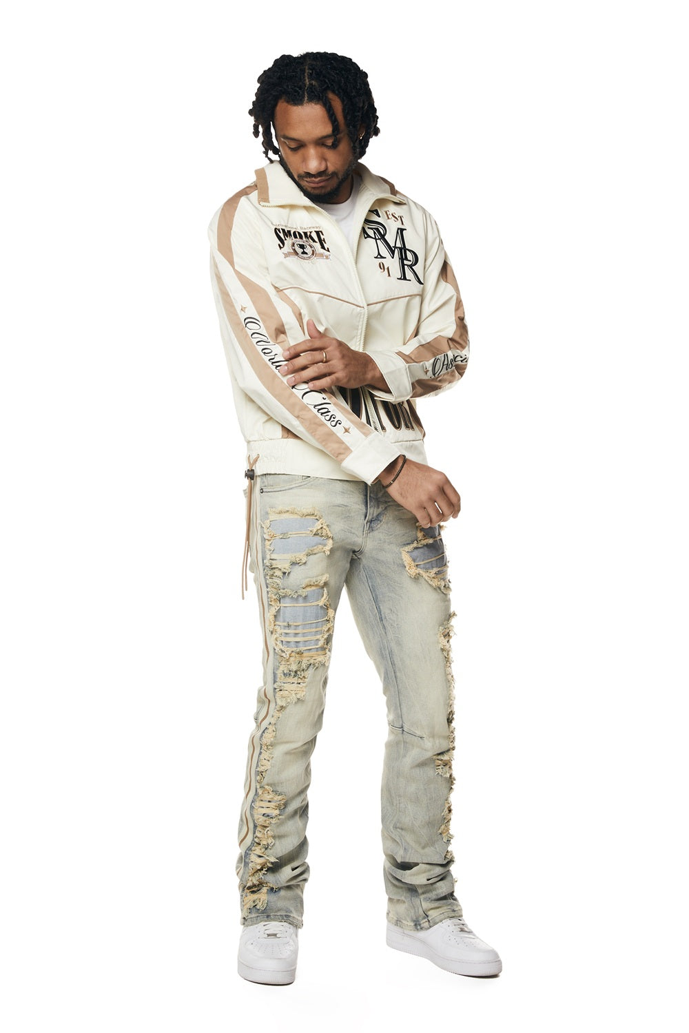 Euro Racing Windbreaker Jacket - Dune