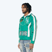 Euro Racing Windbreaker Jacket - Hunter Green