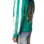 Smoke Rise Euro Racing Windbreaker Jacket - Hunter Green