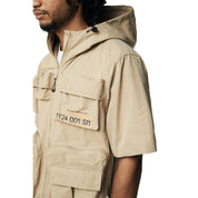 Smoke Rise Utility Windbreaker SS Jacket - Khaki