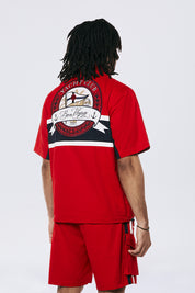 Yacht Club Short Sleeve Anorak - True Red