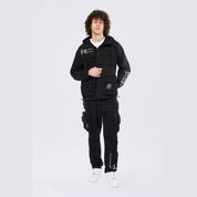 Smoke Rise Utility Cargo Windbreaker Pants - Black
