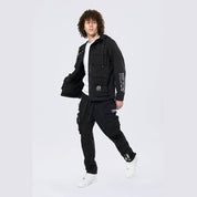 Smoke Rise Utility Cargo Windbreaker Pants - Black