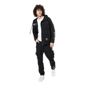 Smoke Rise Utility Cargo Windbreaker Pants - Black