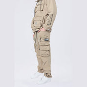 Smoke Rise Utility Cargo Windbreaker Pants - Khaki