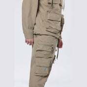 Smoke Rise Utility Cargo Windbreaker Pants - Khaki