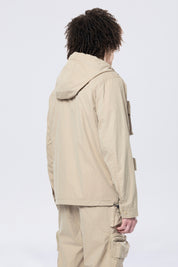 Utility Windbreaker Jacket - Khaki