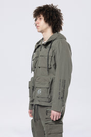 Utility Windbreaker Jacket - Thyme