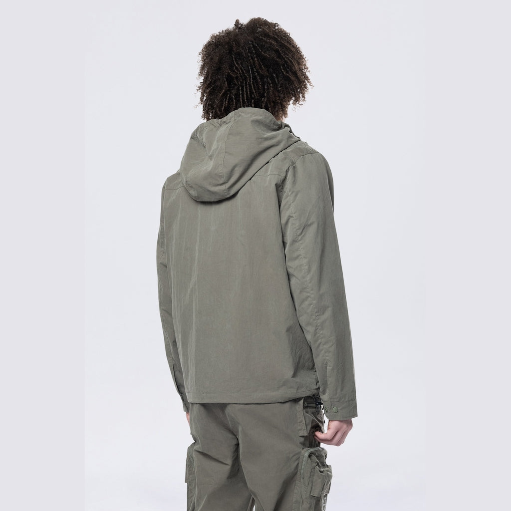 Smoke Rise Utility Windbreaker Jacket - Thyme