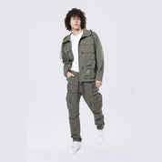 Smoke Rise Utility Windbreaker Jacket - Thyme