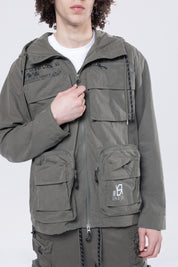 Utility Windbreaker Jacket - Thyme