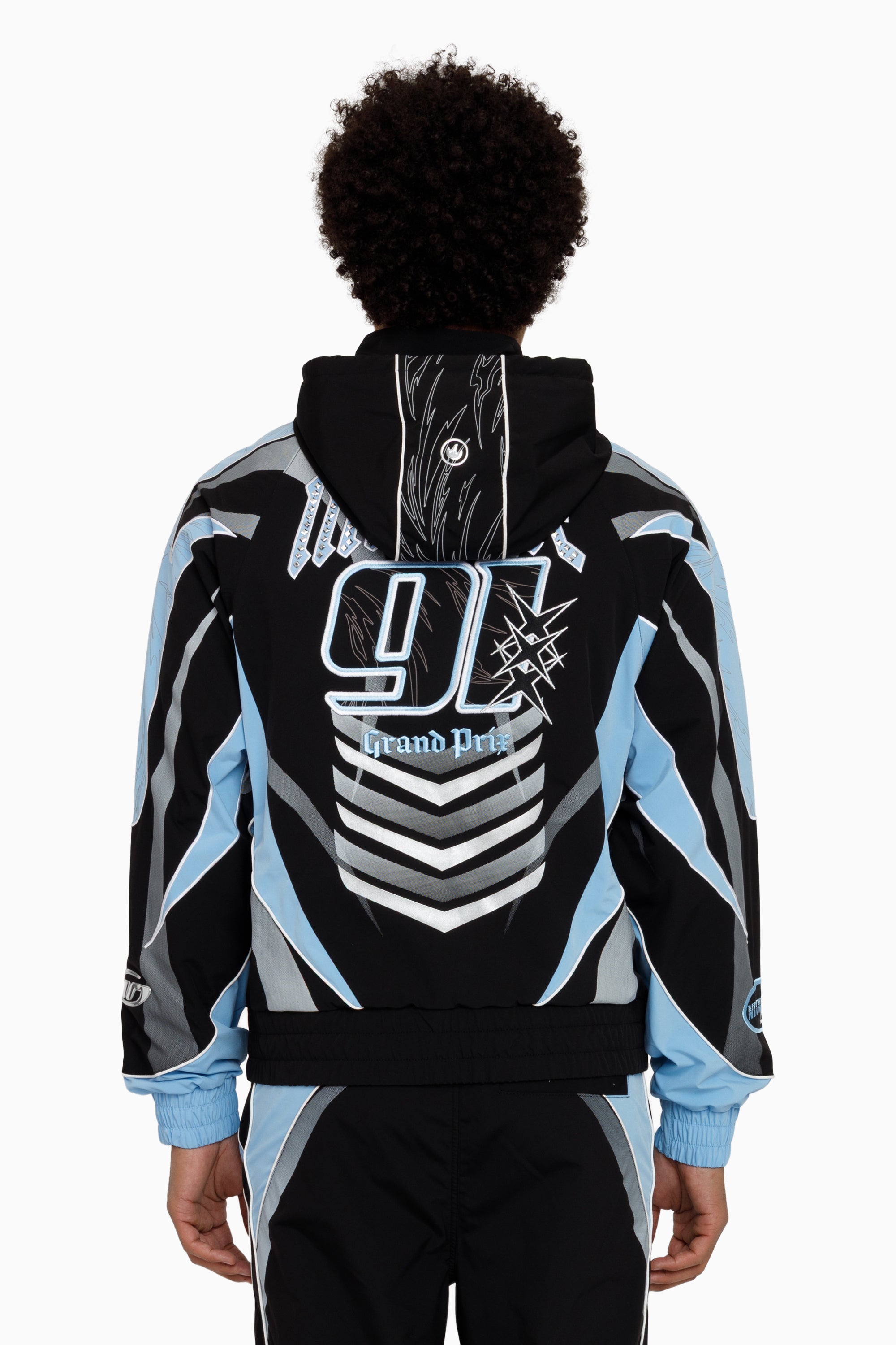 Rising Colorblock Windbreaker Jacket - Blue Bell – Smoke Rise NY