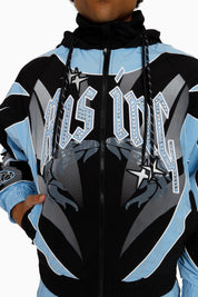Rising Colorblock Windbreaker Jacket - Blue Bell