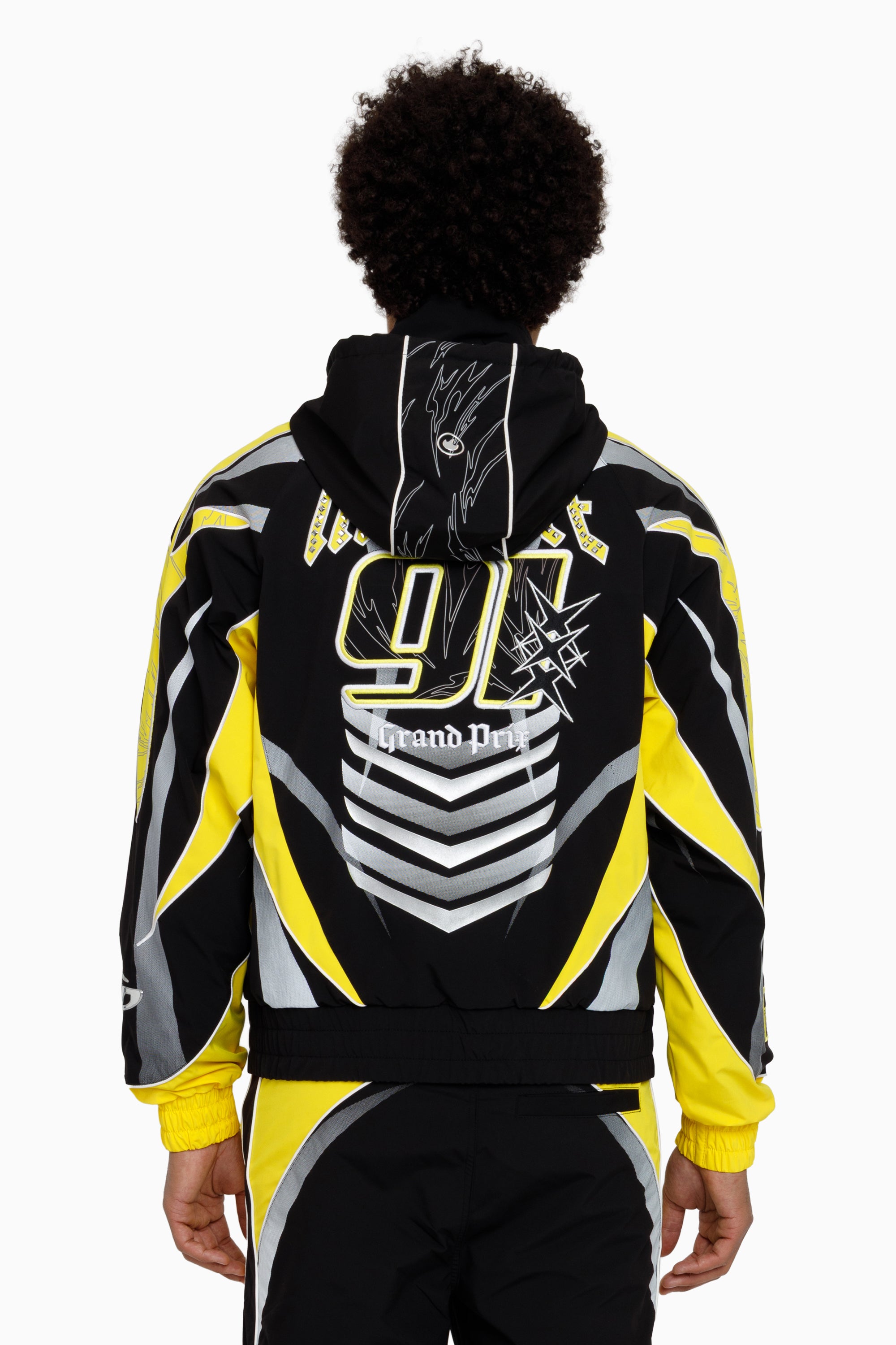 Rising Colorblock Windbreaker Jacket - Cyber Yellow