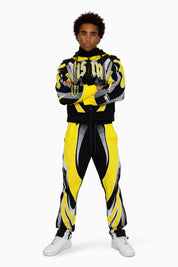 Rising Colorblock Windbreaker Jacket - Cyber Yellow