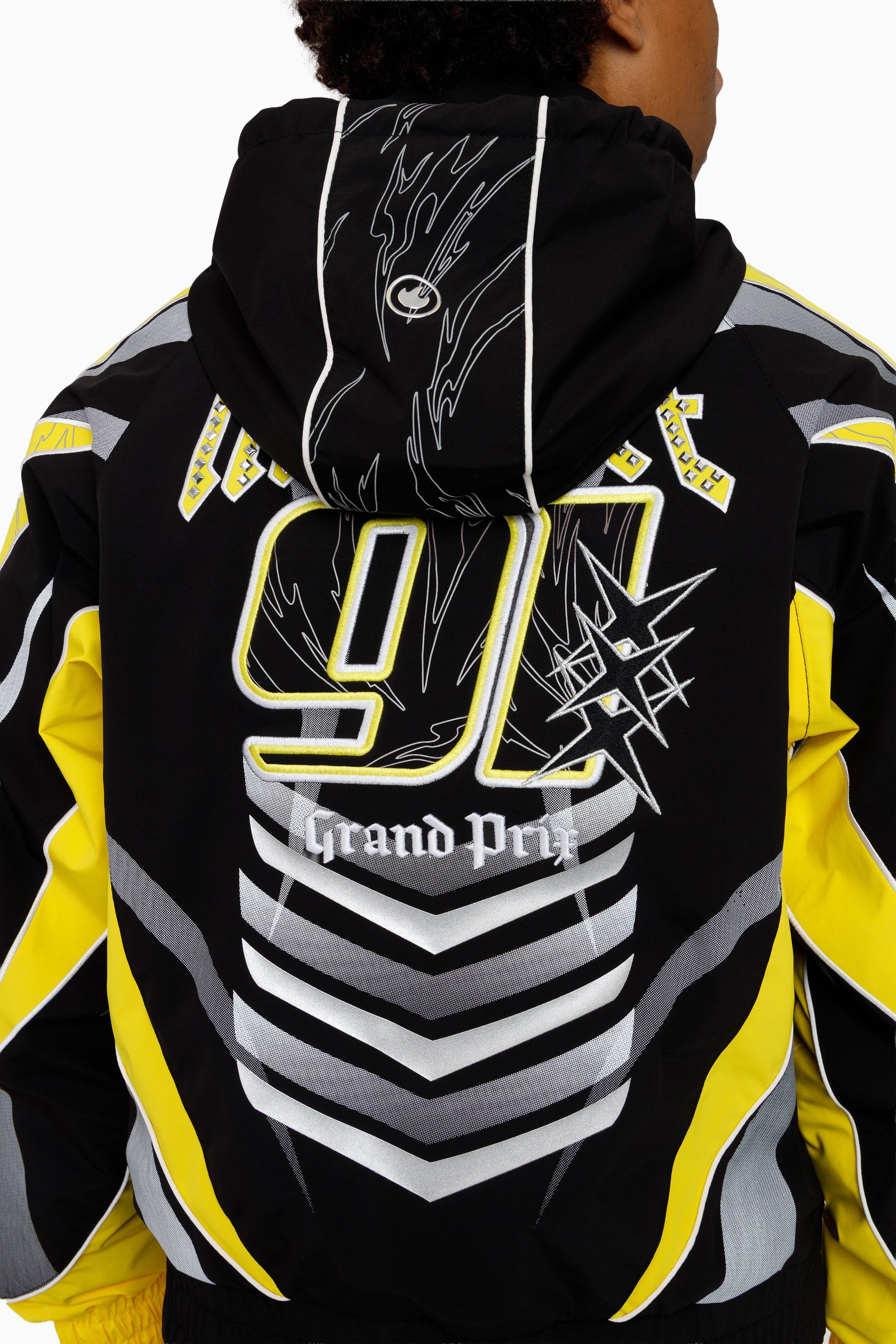 Rising Colorblock Windbreaker Jacket - Cyber Yellow