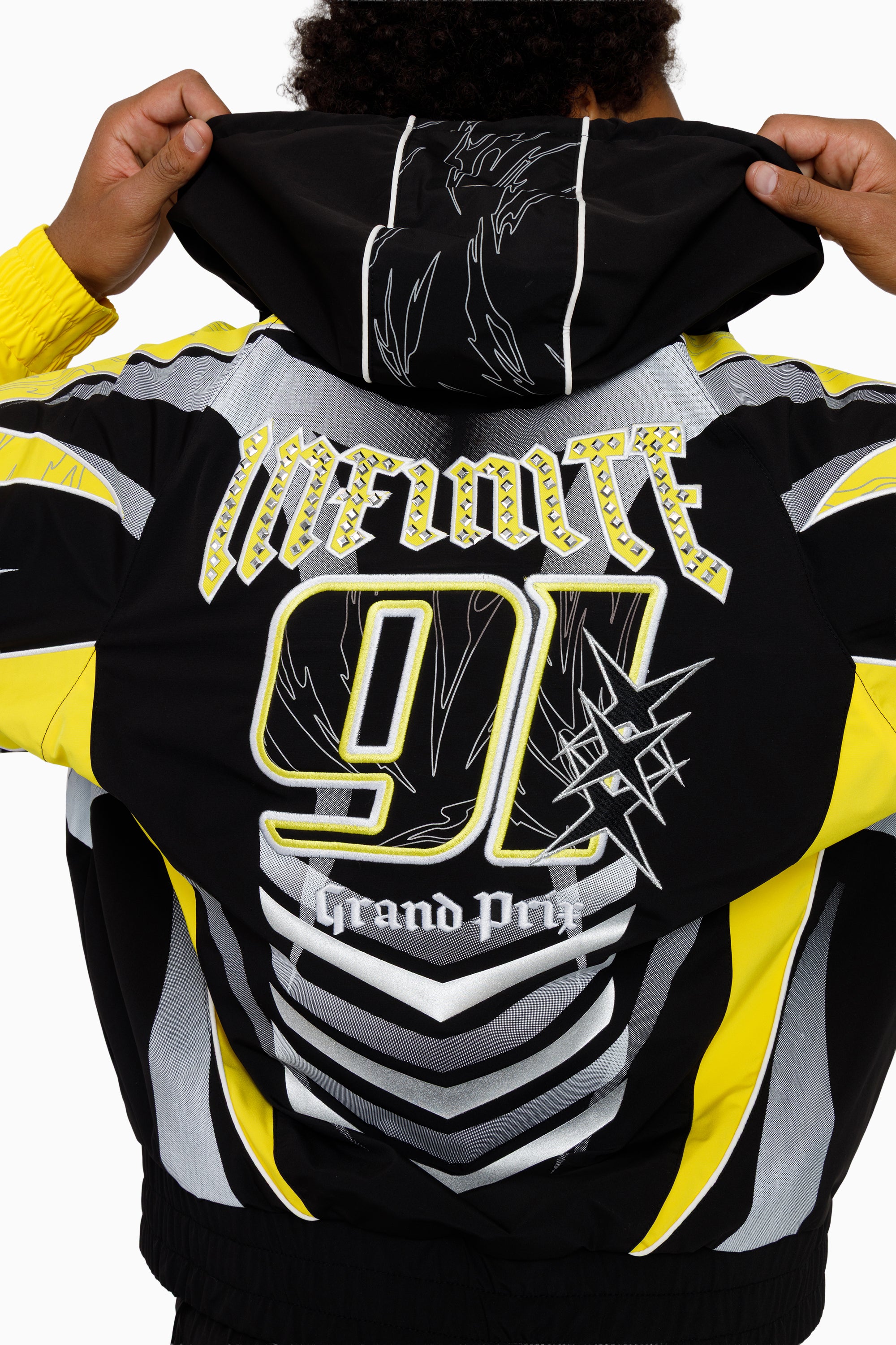 Rising Colorblock Windbreaker Jacket - Cyber Yellow