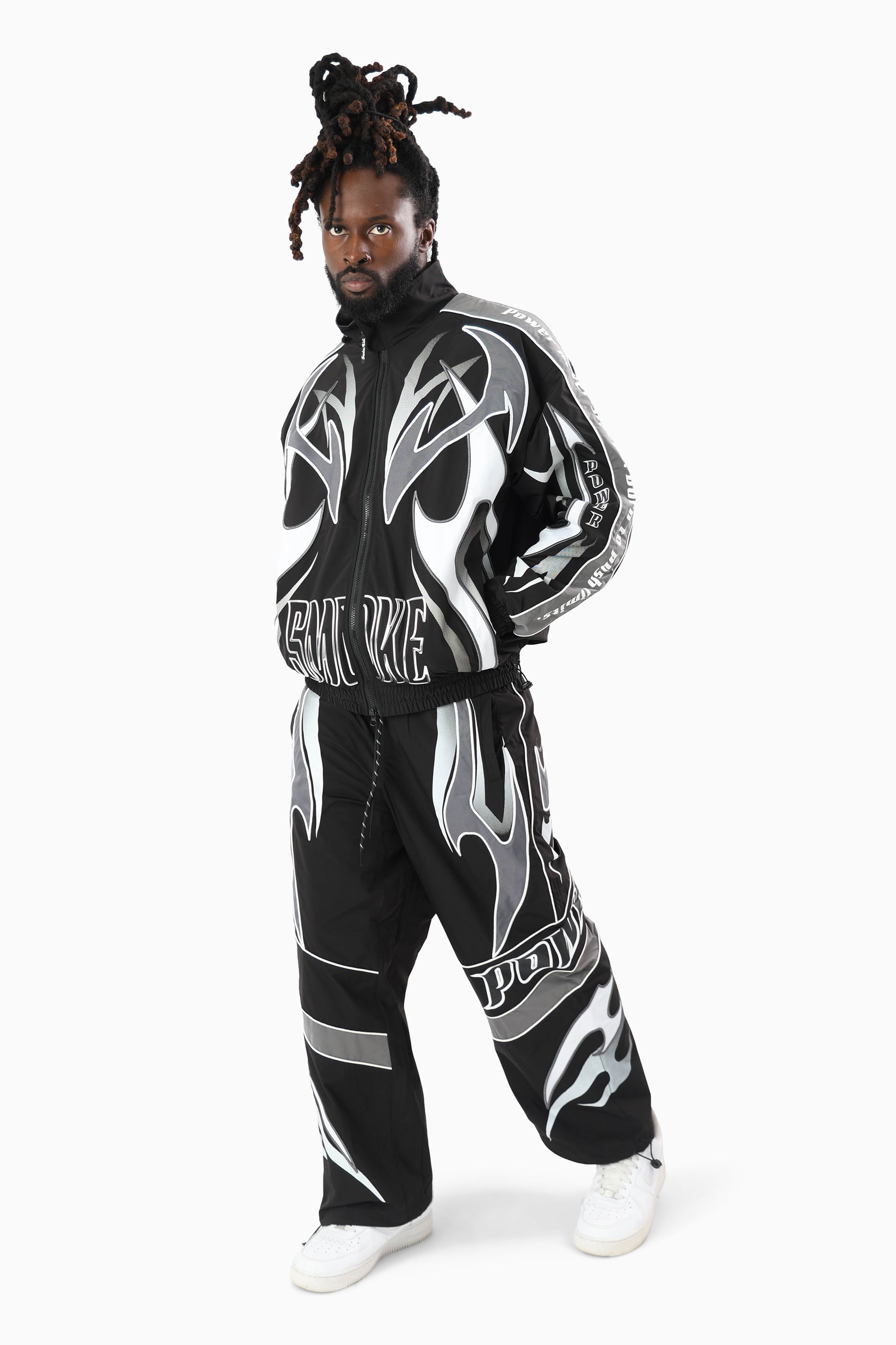 Power Windbreaker Jacket - Black