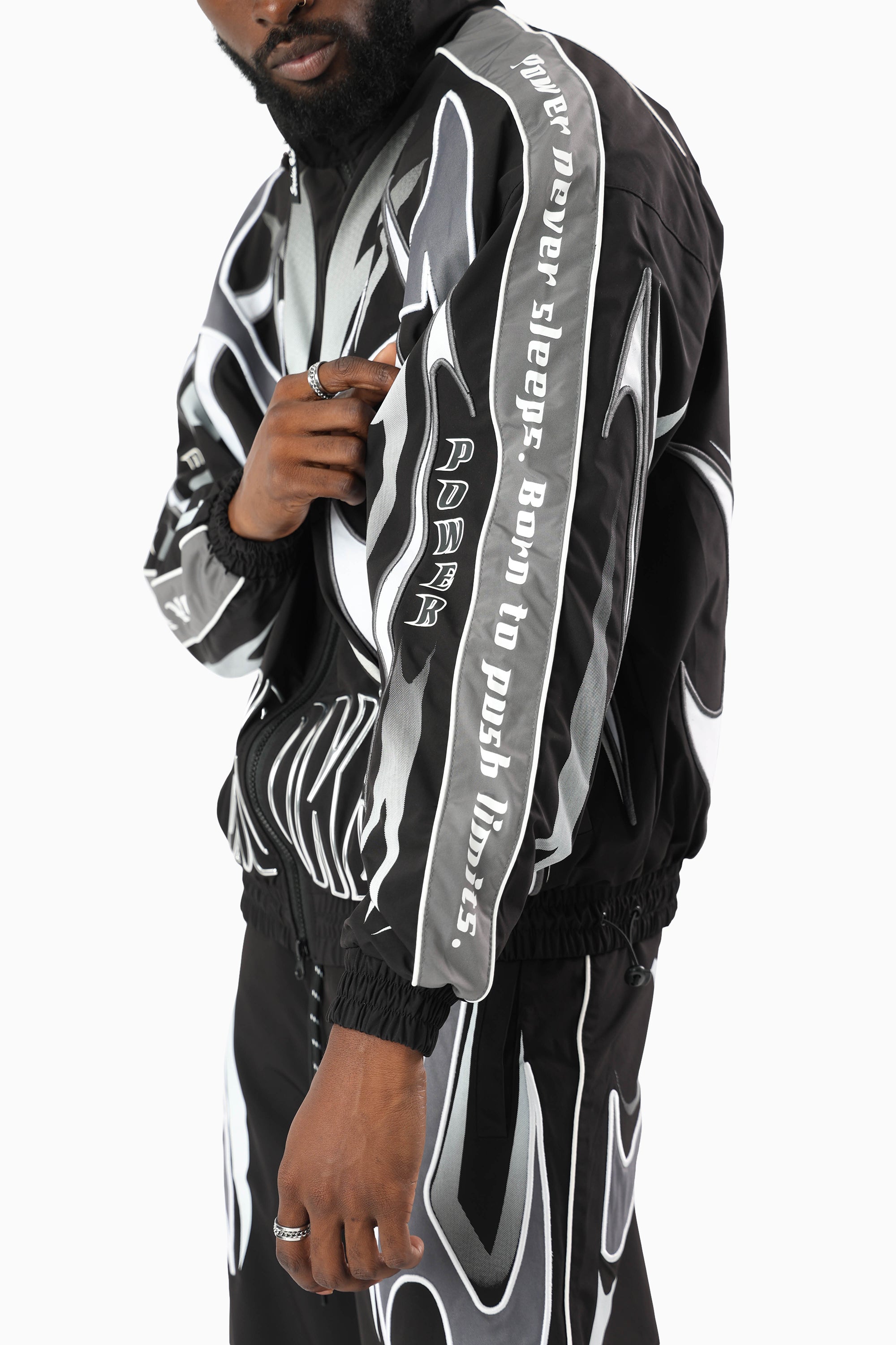 Power Windbreaker Jacket - Black