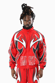Power Windbreaker Jacket - True Red
