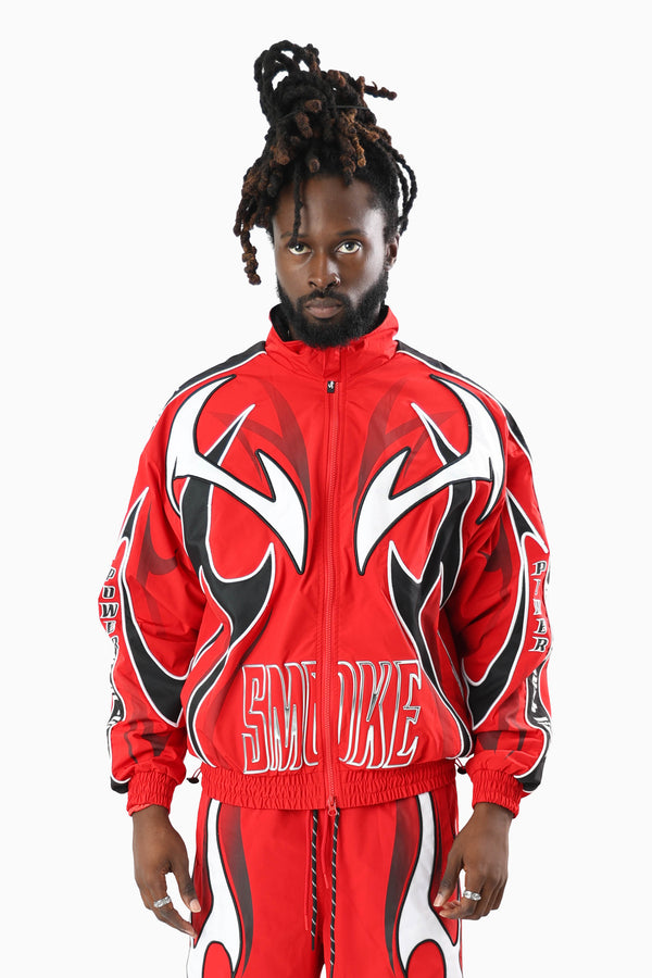 Power Windbreaker Jacket - True Red